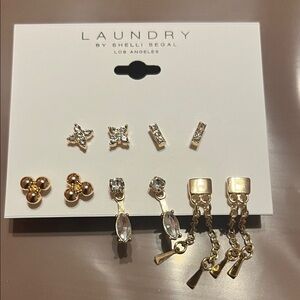 Laundry by Shelli Segal Gold and Silver Earring Collection